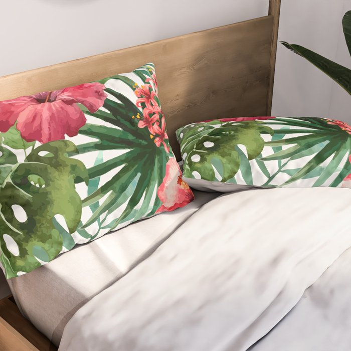 tropical hibiscus Pillow Sham Gallery Image 2