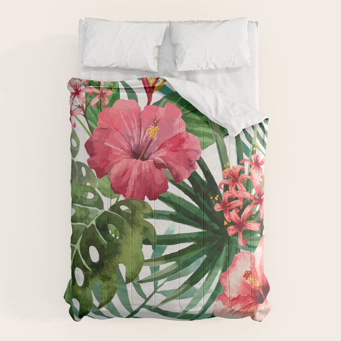 tropical hibiscus Comforter Gallery Image 6