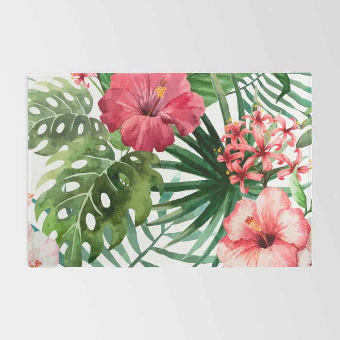 tropical hibiscus Rug Gallery Image 2