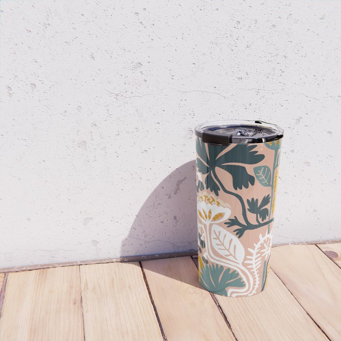Stockholm garden day blush Travel Mug Gallery Image 4