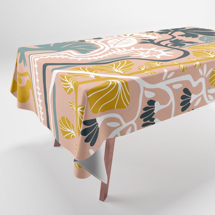 Stockholm garden day blush Tablecloth Gallery Image 1