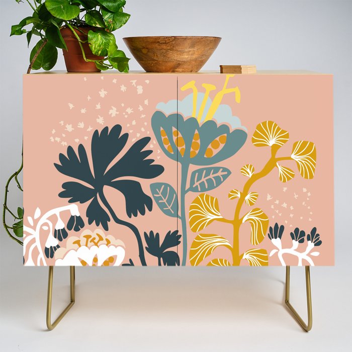Stockholm garden day blush Credenza Gallery Image 1