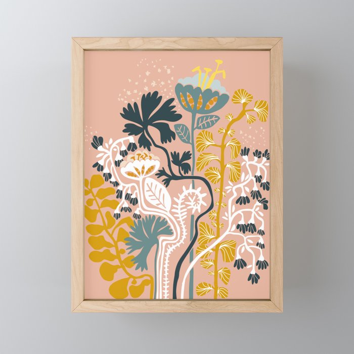 Stockholm garden day blush Mini Art Print Gallery Image 1