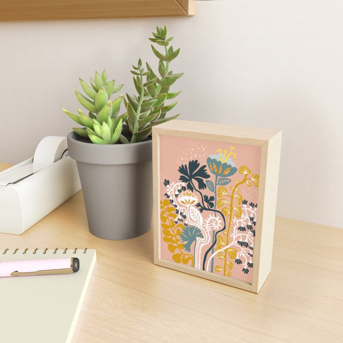 Stockholm garden day blush Mini Art Print Gallery Image 2
