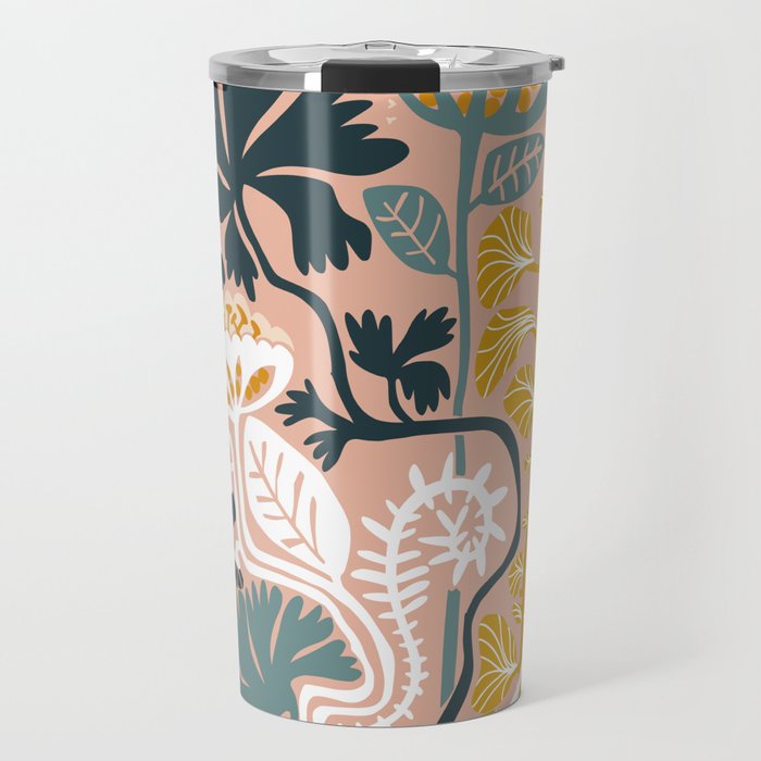 Stockholm garden day blush Travel Mug Gallery Image 1