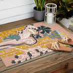 Stockholm garden day blush Outdoor Rug Gallery Image 2