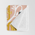Stockholm garden day blush Throw Blanket Gallery Image 3