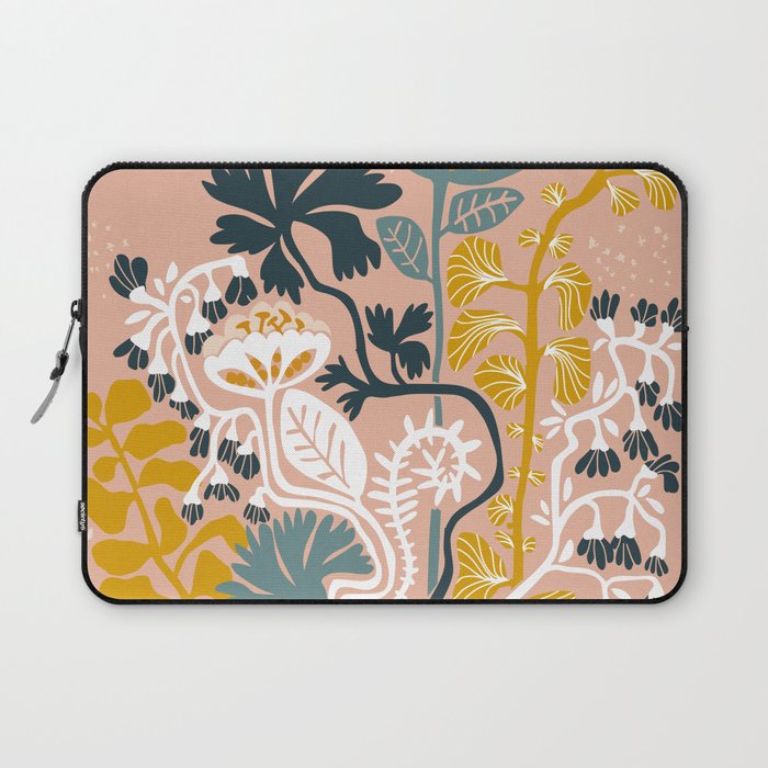 Stockholm garden day blush Laptop Sleeve Gallery Image 1