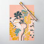 Stockholm garden day blush Wrapping Paper Gallery Image 1