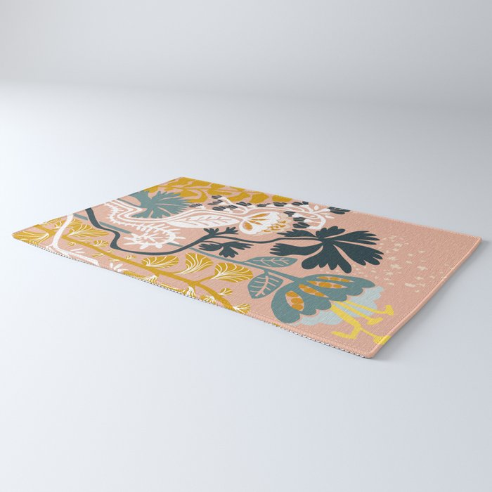 Stockholm garden day blush Rug Gallery Image 3