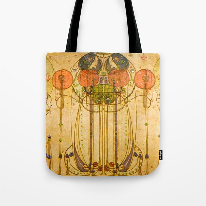 Charles Rennie Mackintosh , The Wassail , 1900 Tote Bag Gallery Image 1