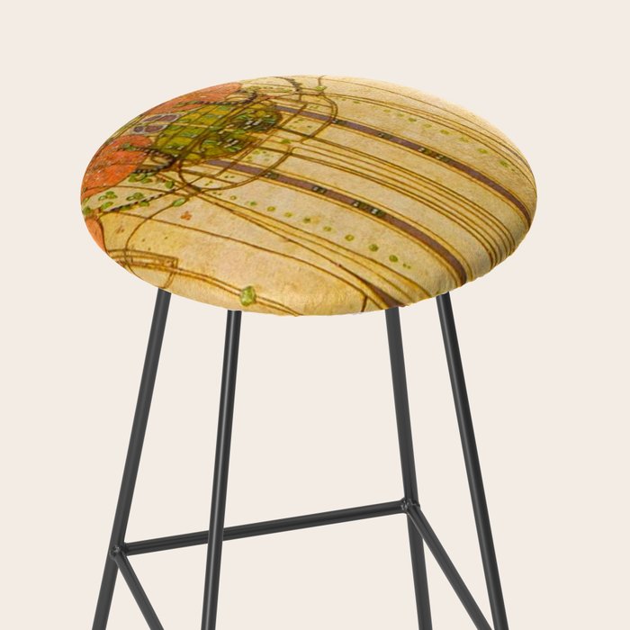 Charles Rennie Mackintosh , The Wassail , 1900 Stool Gallery Image 2