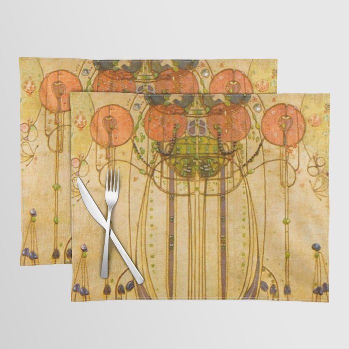Charles Rennie Mackintosh , The Wassail , 1900 Placemat Gallery Image 1