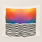 Vintage California Waves Wall Tapestry Gallery Image 4