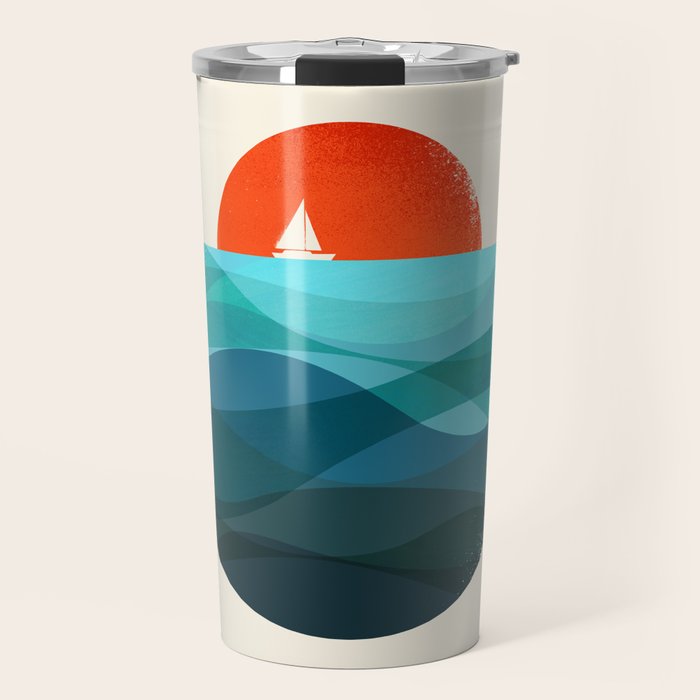 Deep blue ocean Travel Mug Gallery Image 1
