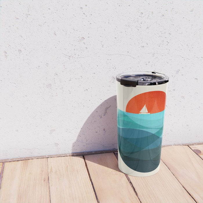 Deep blue ocean Travel Mug Gallery Image 4