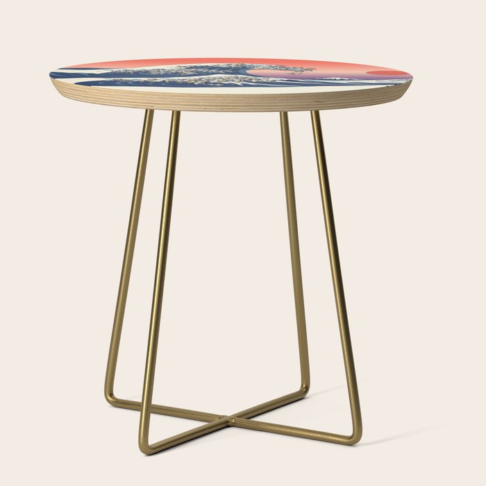 The Great Wave of Pug Side Table Gallery Image 1