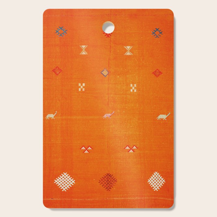 Boho Oriental Orange Traditional Desert Moroccan Style  Cutting Board Gallery Image 1