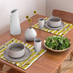 Songbirds sitting in the birchwood Placemat Gallery Image 2
