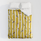 Songbirds sitting in the birchwood Duvet Cover Gallery Image 6