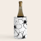 Loose Flower Study Black And White Wine Chiller Gallery Image 1