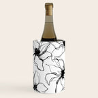 Loose Flower Study Black And White Wine Chiller Gallery Image 3