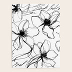 Loose Flower Study Black And White Poster Gallery Image 4