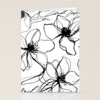 Loose Flower Study Black And White Stationery Card Gallery Image 2