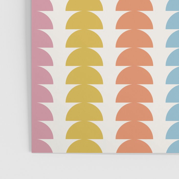 Maude Pattern - Retro Rainbow Poster Gallery Image 3