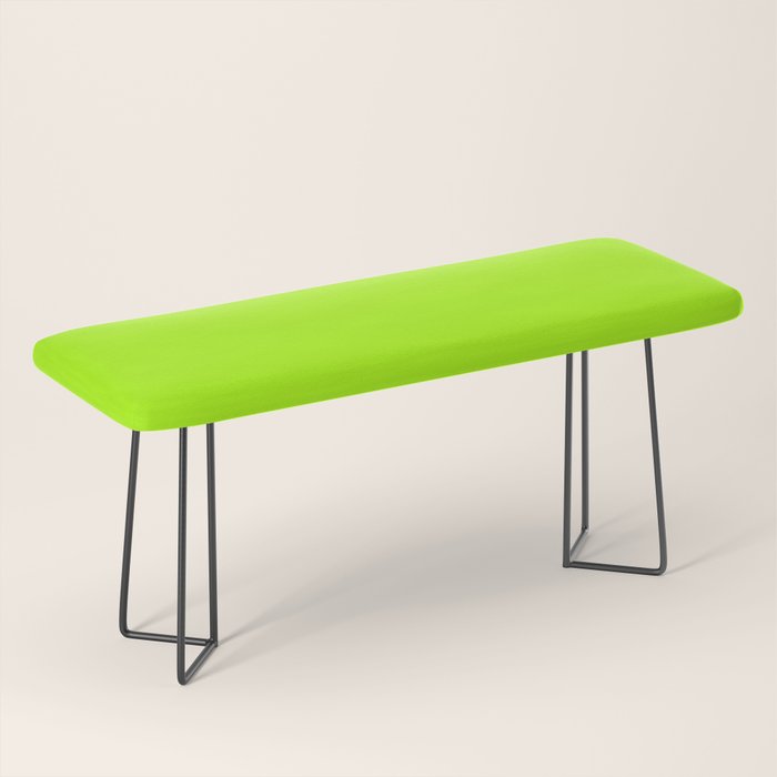 Trendy modern lime green neon color Bench Gallery Image 1