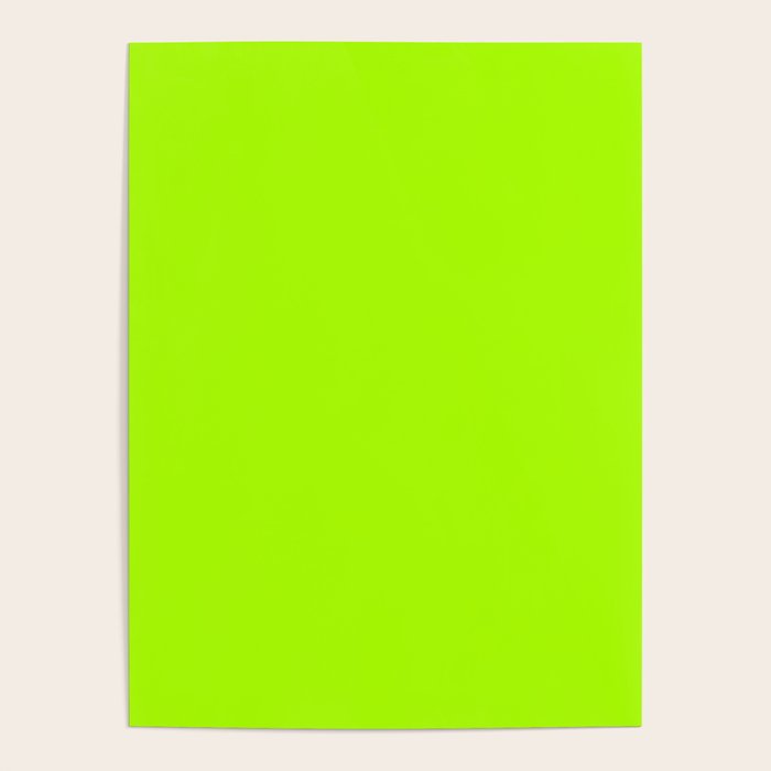 Trendy modern lime green neon color Poster Gallery Image 4
