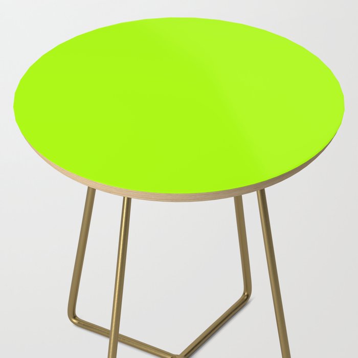 Trendy modern lime green neon color Side Table Gallery Image 2