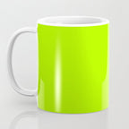 Trendy modern lime green neon color Coffee Mug Gallery Image 3