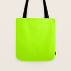 Trendy modern lime green neon color Tote Bag Gallery Image 1