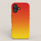 Red Orange and Gold Gradient iPhone Case Gallery Image 1