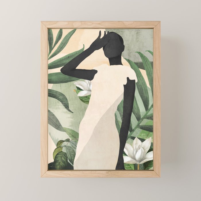 Tropical Girl 20 Mini Art Print Gallery Image 1