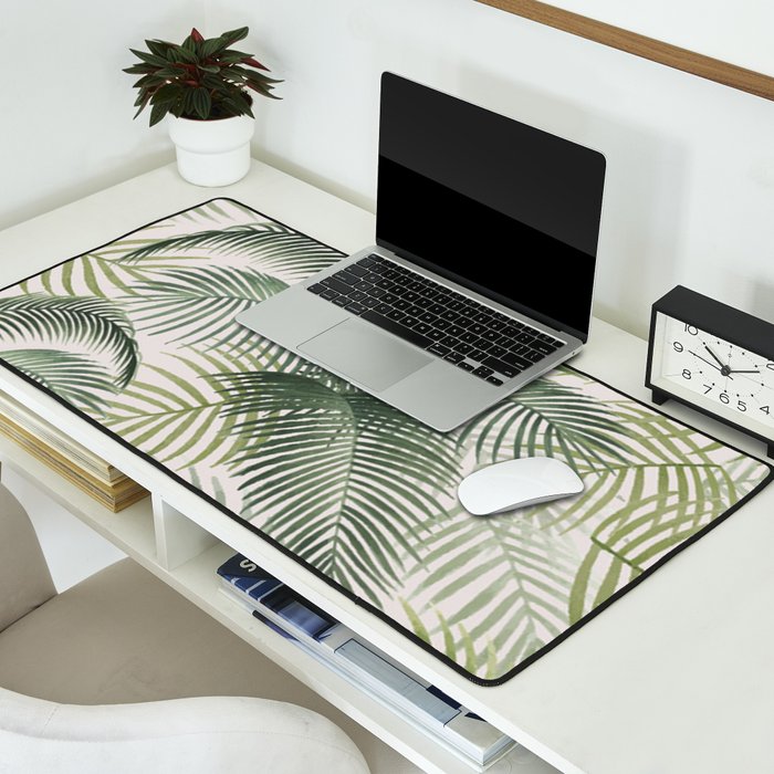 Palm leaves Desk Mat Gallery Image 2
