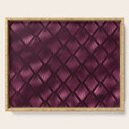 Burgundy Red Art Deco Pattern Serving Tray Gallery Image 1
