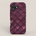 Burgundy Red Art Deco Pattern iPhone Case Gallery Image 1
