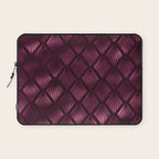 Burgundy Red Art Deco Pattern Laptop Sleeve Gallery Image 1