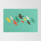 Birds are flying Rug Gallery Image 2