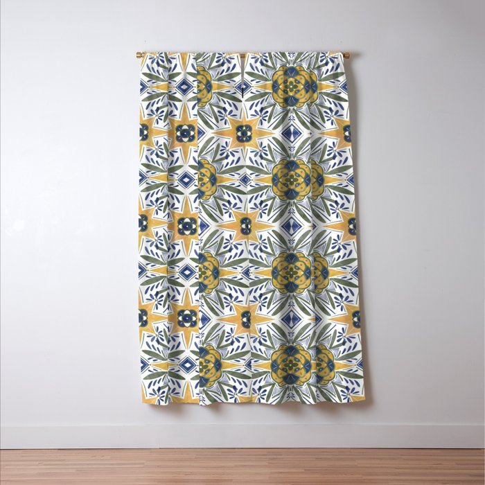 Modern fantasy tiles S Window Curtain Gallery Image 3