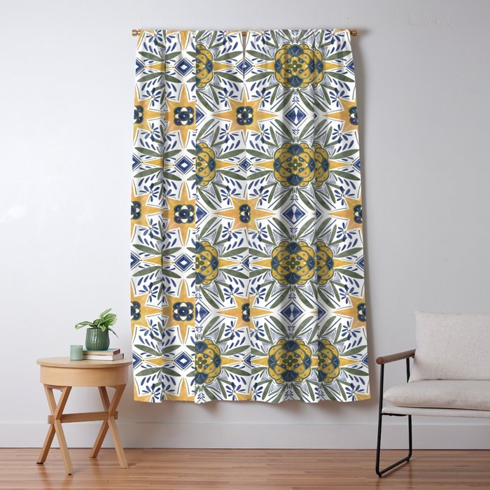 Modern fantasy tiles S Window Curtain Gallery Image 1