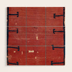 Yüncü  Antique Balikesir Turkish Pile Rug Print Wood Wall Art Gallery Image 1
