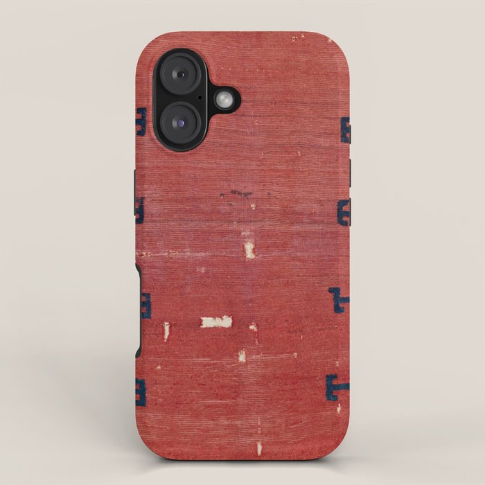 Yüncü  Antique Balikesir Turkish Pile Rug Print iPhone Case Gallery Image 1