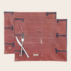 Yüncü  Antique Balikesir Turkish Pile Rug Print Placemat Gallery Image 1