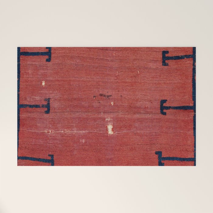 Yüncü  Antique Balikesir Turkish Pile Rug Print Welcome Mat Gallery Image 1