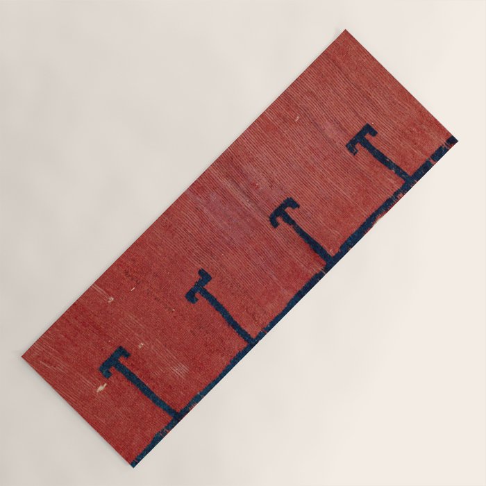 Yüncü  Antique Balikesir Turkish Pile Rug Print Yoga Mat Gallery Image 1
