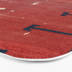 Yüncü  Antique Balikesir Turkish Pile Rug Print Bath Mat Gallery Image 3