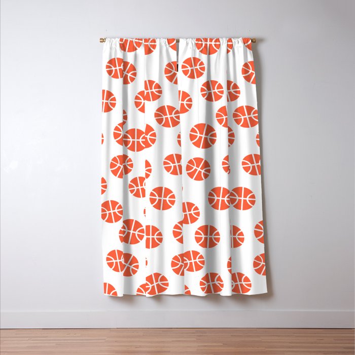Basketball Pattern Window Curtain Gallery Image 3